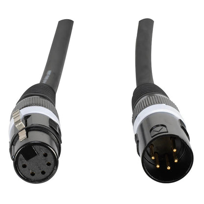 Accu-Cable AC5PDMX 5-Pin Male to 5-Pin Female DMX Cable | 50 feet