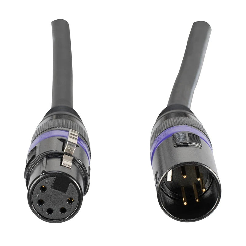 Accu-Cable AC5PDMX 5-Pin Male to 5-Pin Female DMX Cable