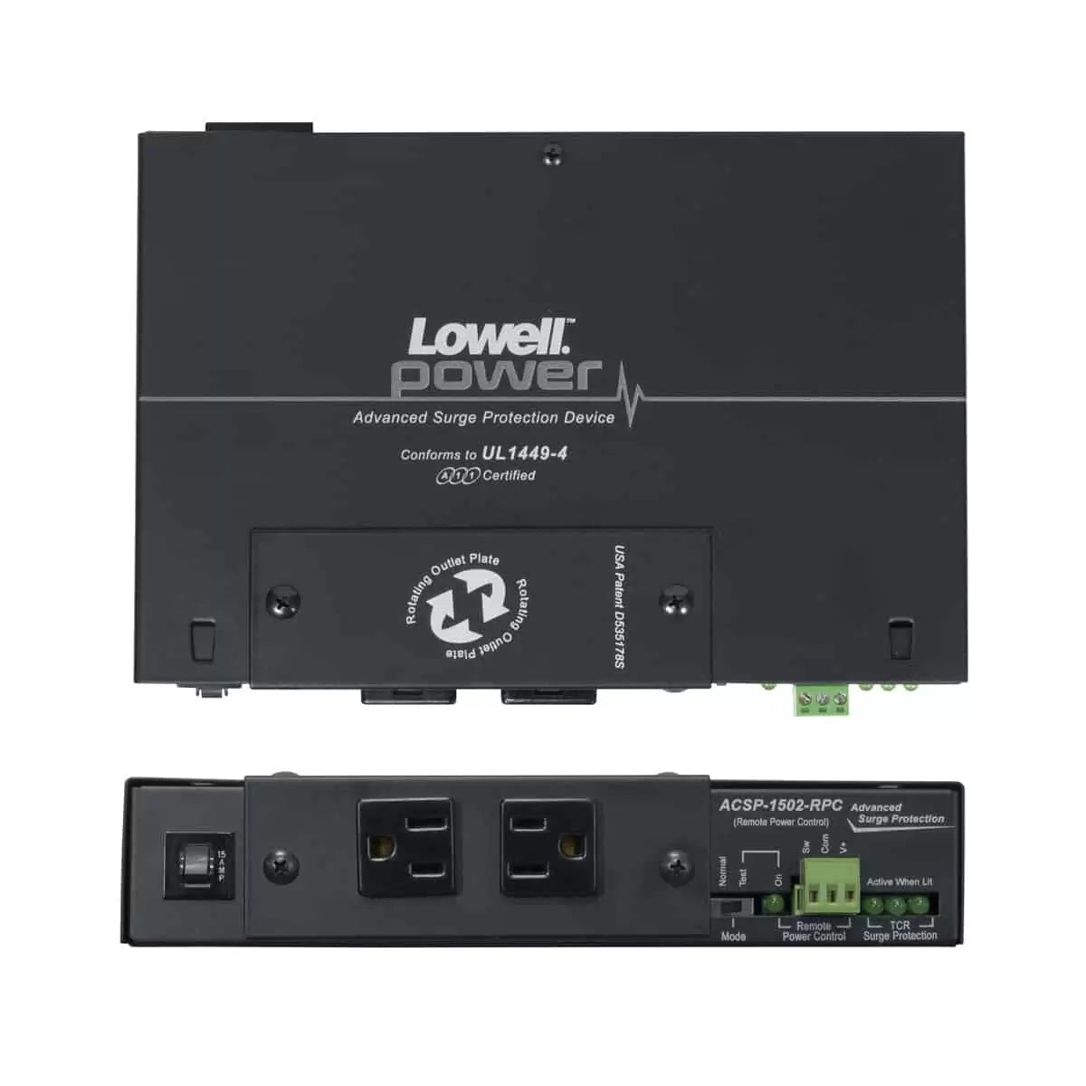 Lowell ACSP-1502-RPC Advanced Surge Suppressor With Remote Power Control