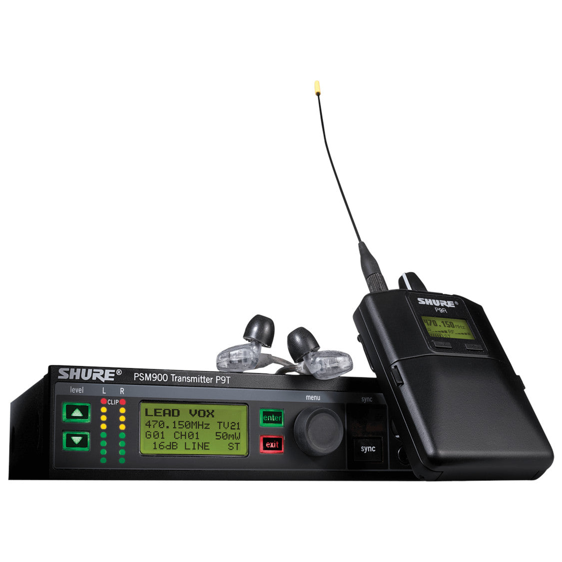 Shure P9TRA+425CL Wireless Personal Monitor System