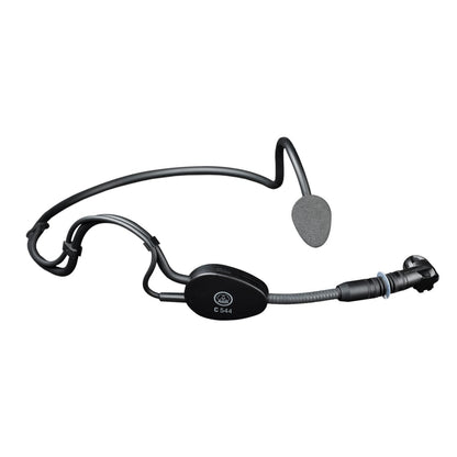 AKG C 544 L headworn sports microphone in black with foam windscreen and mini XLR connector