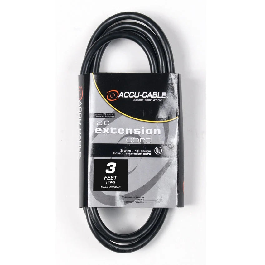 28009_Elation-ECCOM-IEC-Extension-Cord-_-Length_-3-feet_ALT1sqr