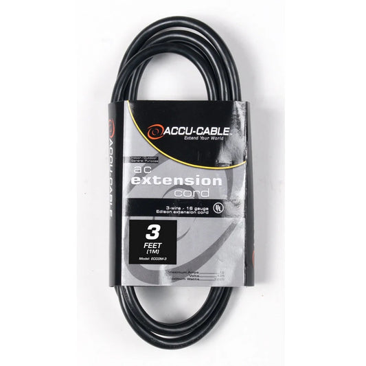 28009_Elation-ECCOM-IEC-Extension-Cord-_-Length_-3-feet_ALT1sqr