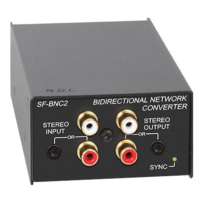 RDL SF-BNC2 Bidirectional Unbalanced Stereo Audio Network Interface