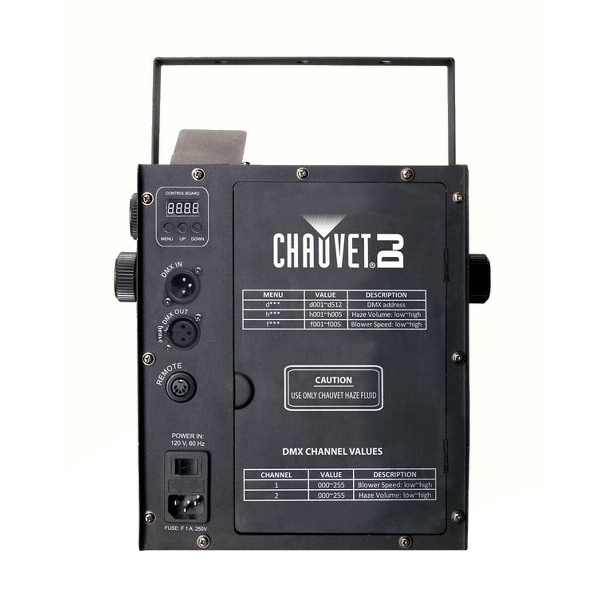 Chauvet DJ Hurricane Haze 2D Haze Machine back
