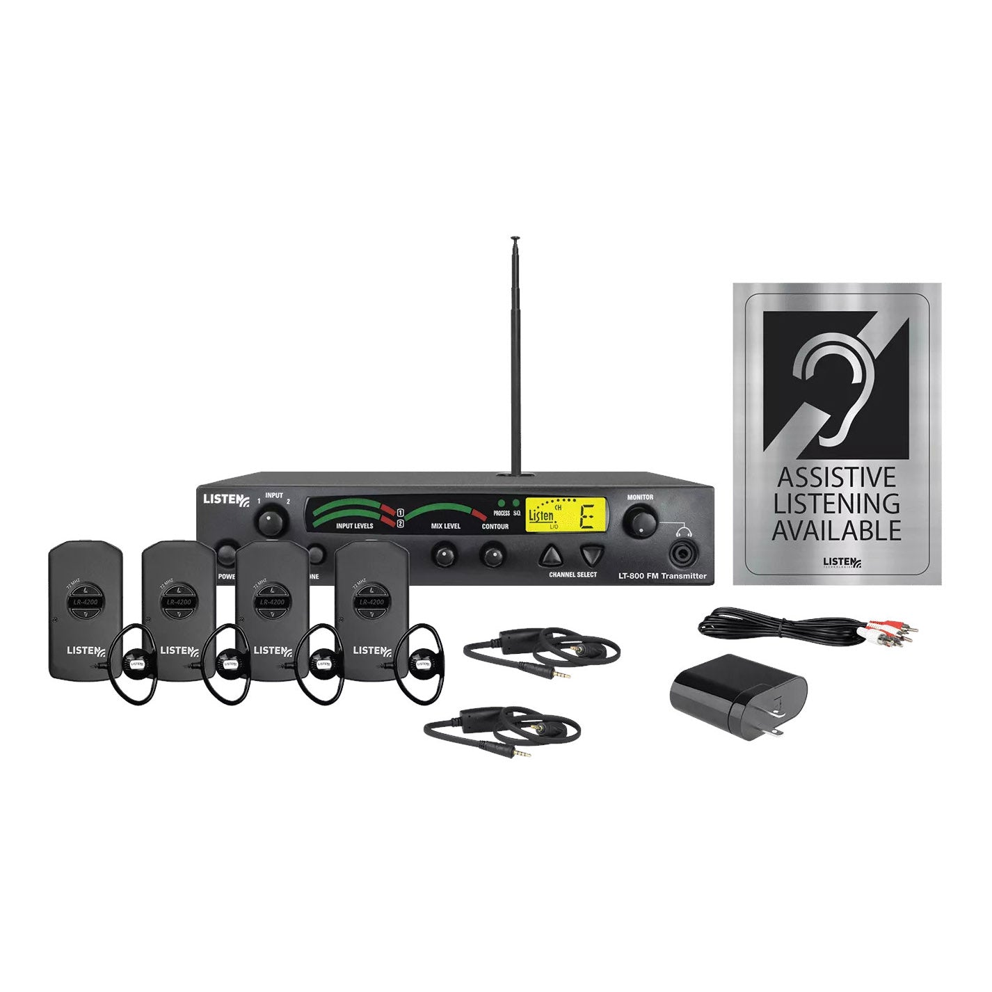 Listen Technologies LS-53-072 iDSP Prime Level I Stationary RF System