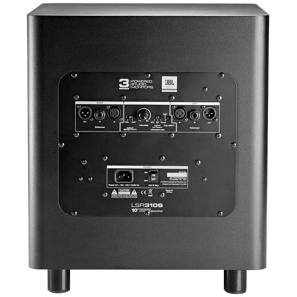 JBL LSR310S Powered Studio Subwoofer back