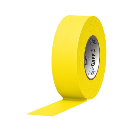 Pro Tapes 2-Inch x 55 Yard ProGaff Gaffer's Cloth Tape | Color: Yellow