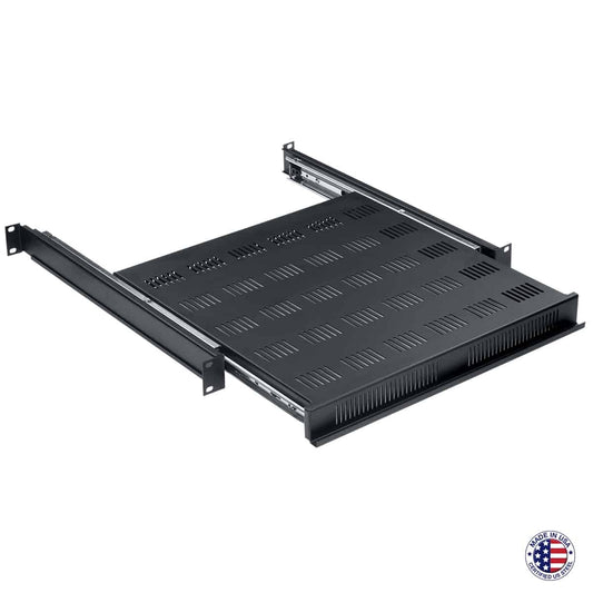 Lowell RSD-116 Series Reversible Rack Shelf or Shallow Drawer | Solid Base