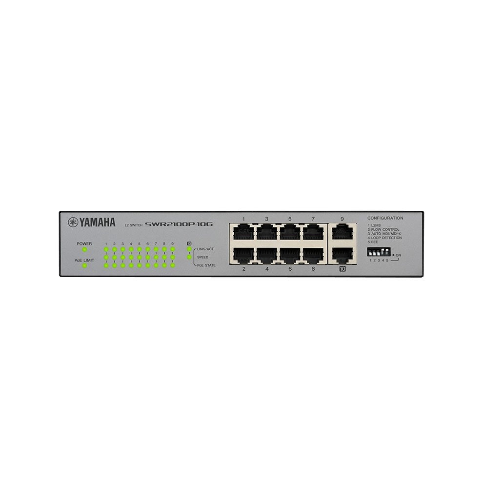 Yamaha SWR2100P-10G 10-Port L2 Network Switch