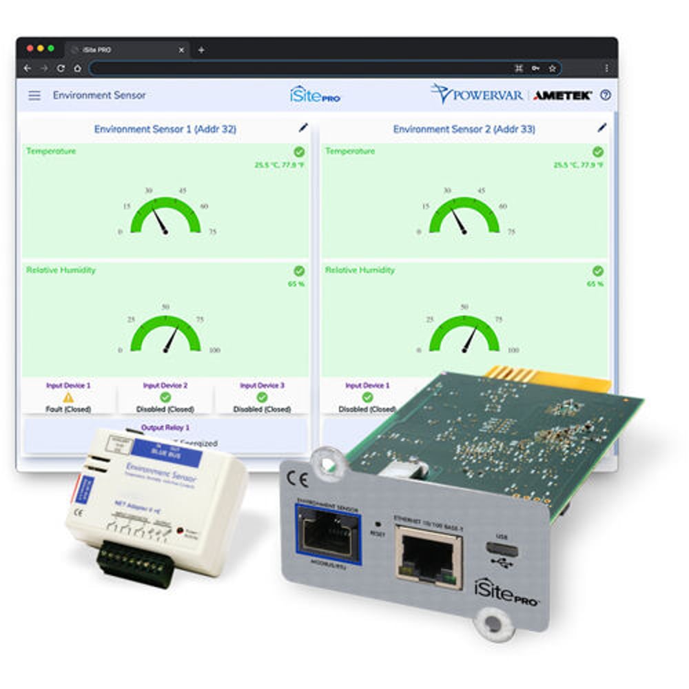 SurgeX 3000L-02 Snmp Card Network Adapter W/Environment Sensor For Online Double Conversion Ups Models