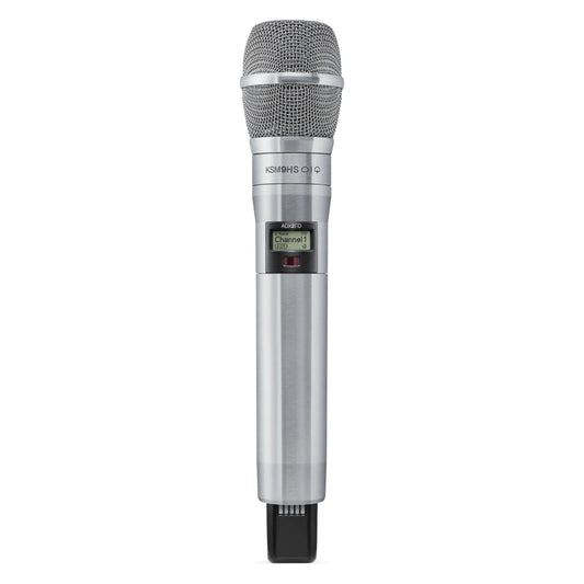 Shure ADX2FD/K9HS Axient Digital Wireless Handheld Microphone Transmitter, Frequency: G57 (470-608 MHz) | Color: Nickel