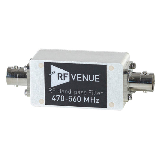 RF Venue Band-Pass Filter: 470 - 560 MHz