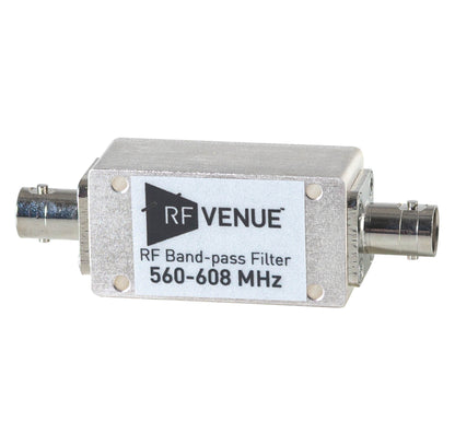 RF Venue Band-Pass Filter: 560 - 608 MHz