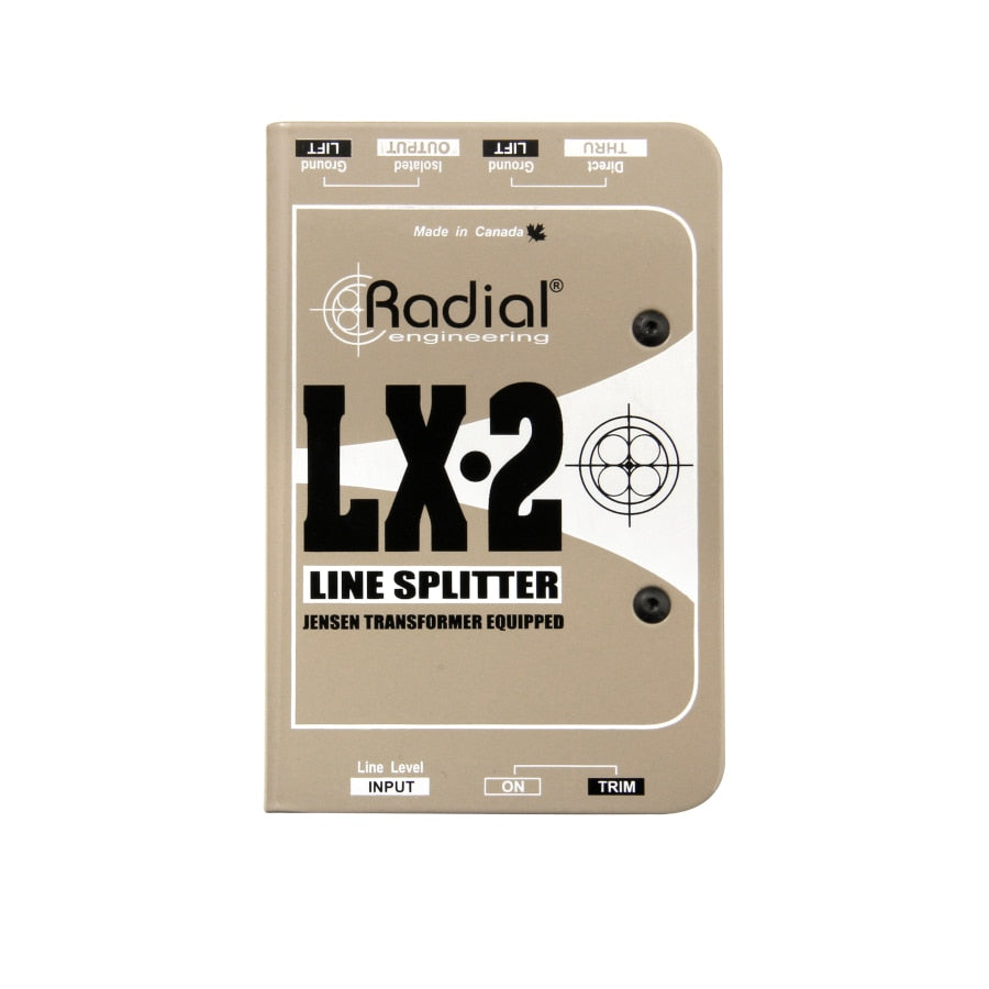 Radial LX2 Line-Level Splitter & Attenuator front