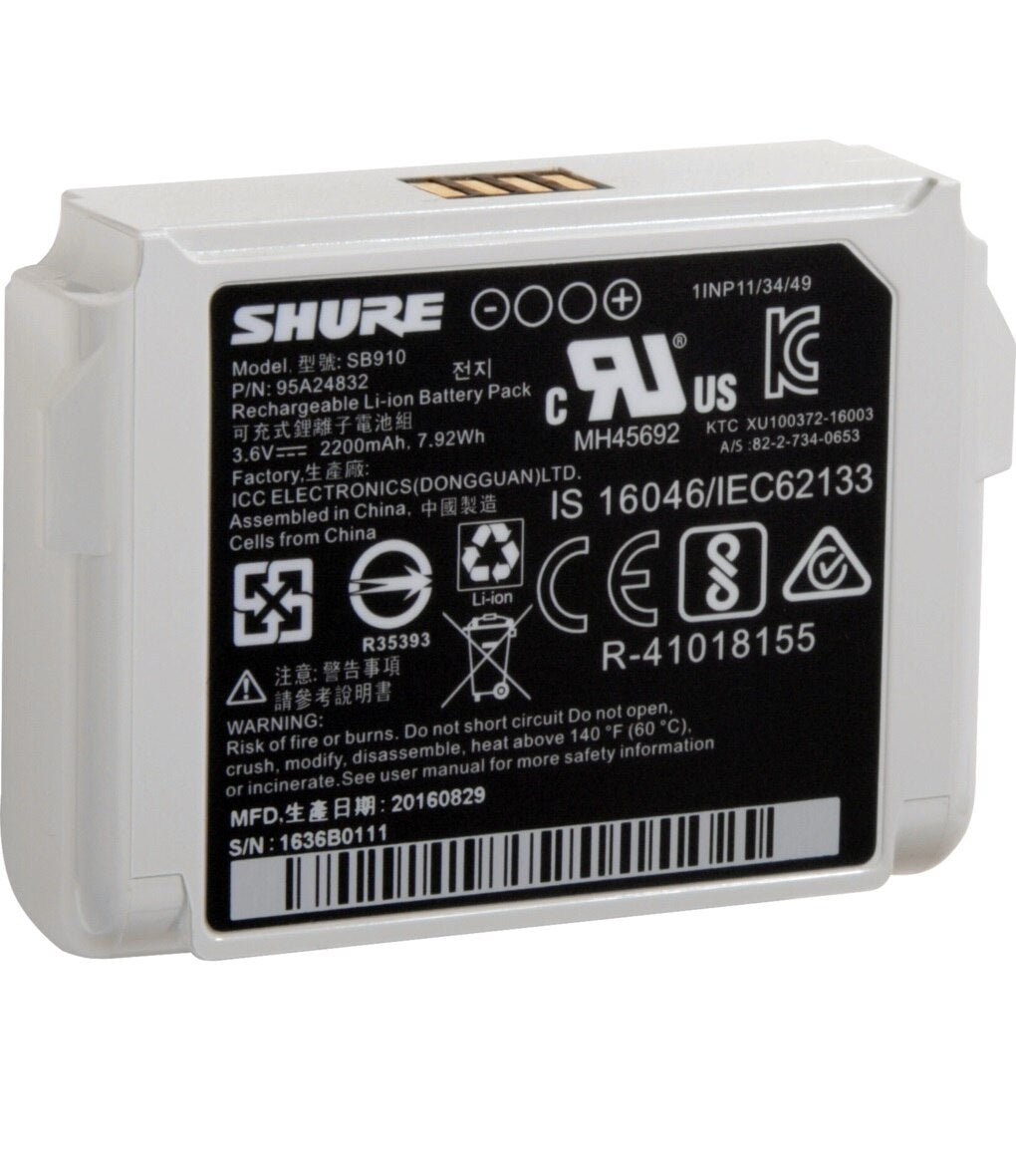 Shure SB910 Rechargeable Lithium-Ion Battery