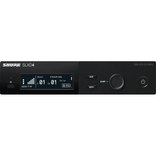 Shure SLXD4 Digital Wireless Receiver front