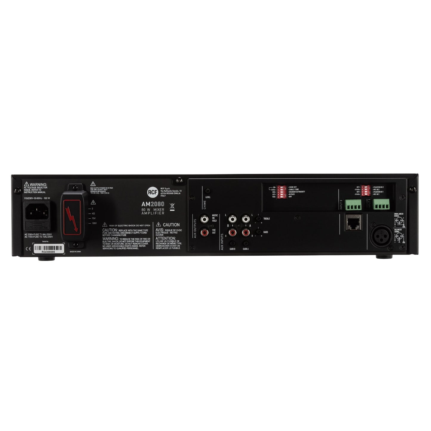 RCF AM2080 80W Mixer Amplifier