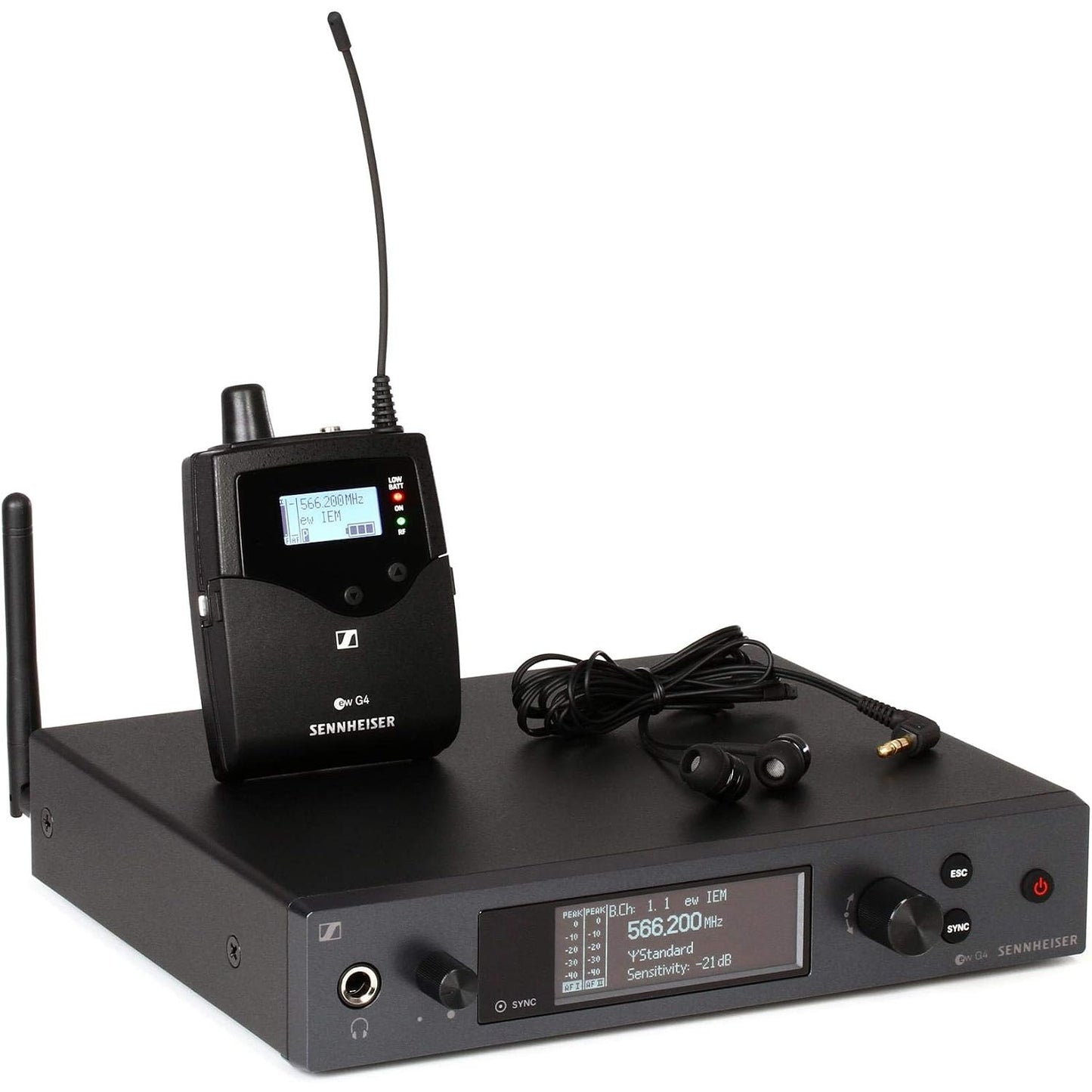 Sennheiser ew IEM G4 Wireless Stereo Monitoring System | Frequency: G (566-608 MHz)