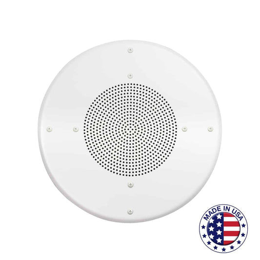 Lowell Round Screw Mount Speaker Grille for Ceiling Install | 8" | A8-AW