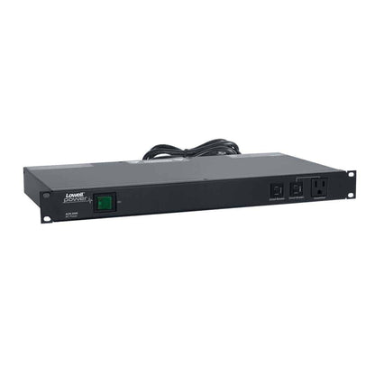 Lowell Rackmount Power Distribution Unit 1U AC Power Strip | 9 Outlets | 20A | Dual Circuit Breakers