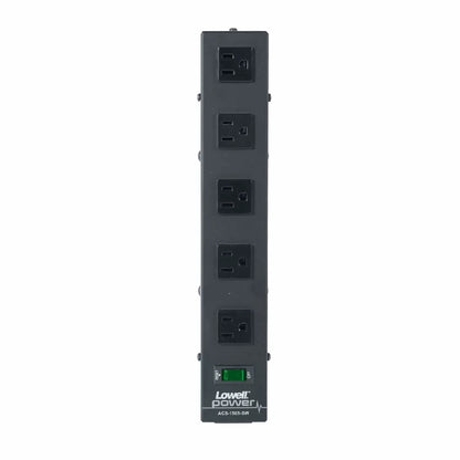 Lowell ACS-1505-SW 12" Rack Power Strip With Switch | 5 Outlets