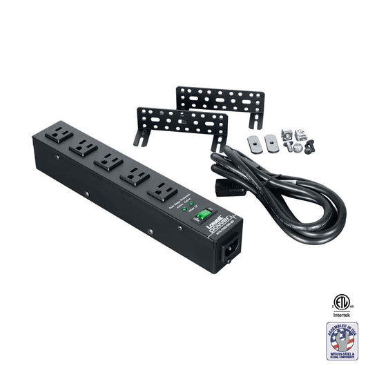 Lowell ACS-1505-SW-SD 12" Power Strip With Surge Suppression