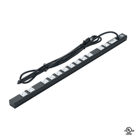 Lowell ACS-1512 32" Rackmount Power Strip With Surge Suppression