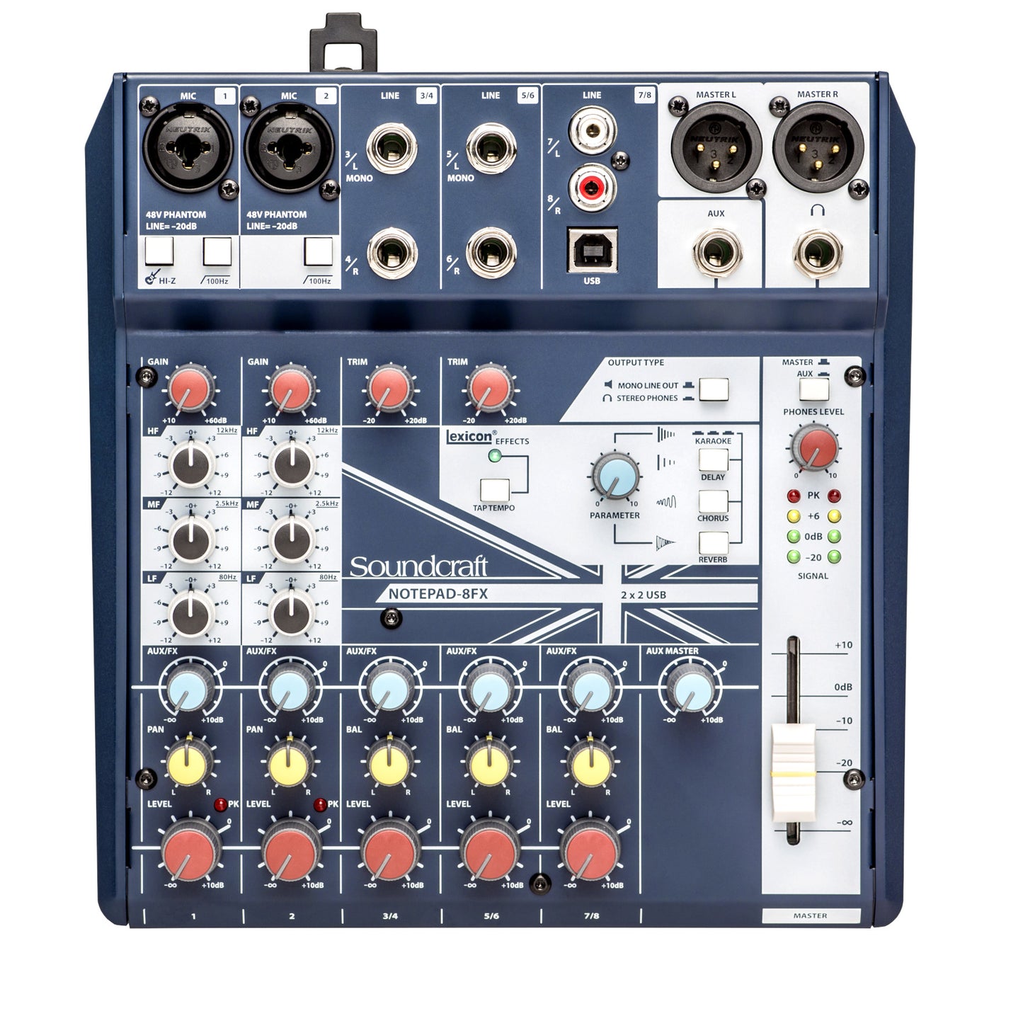 Soundcraft Notepad-8FX Analog Mixer with USB & Effects