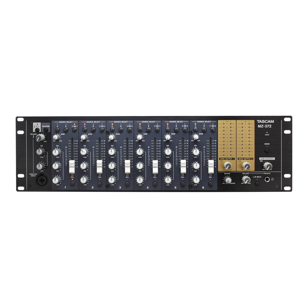 Tascam MZ-372 Industrial-grade Audio Zone Mixer