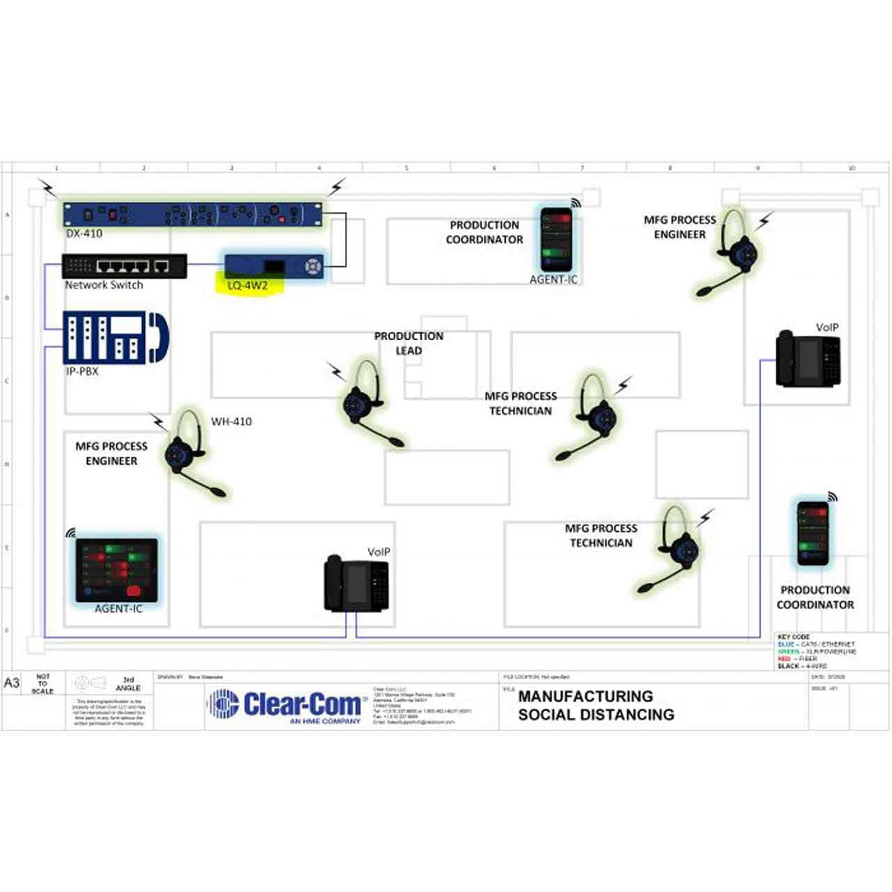 Clear-Com LQ-4W2 IP Interface