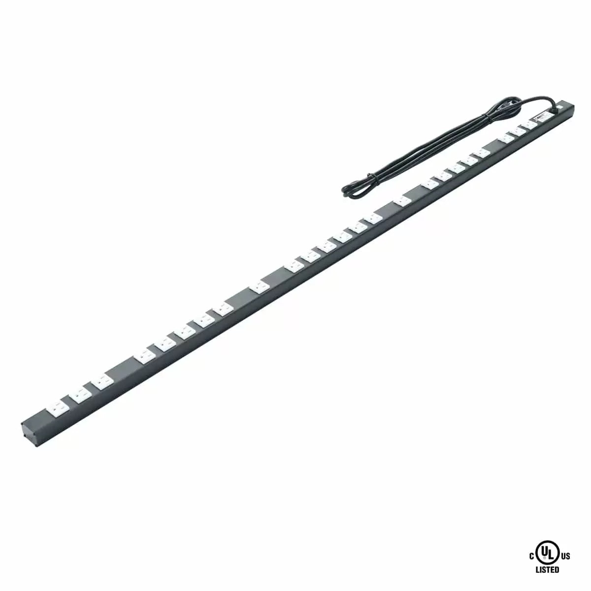 Lowell ACS-1524 60" Power Strip With Surge Suppression, 24 Outlets