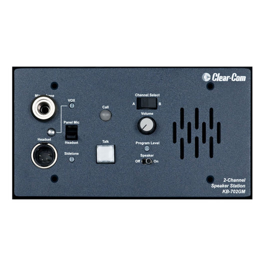 Clear-Com KB-702GM Remote Speaker Station with Gooseneck Mic Connector