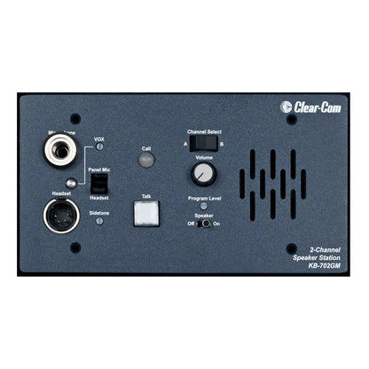 Clear-Com KB-702GM Remote Speaker Station with Gooseneck Mic Connector