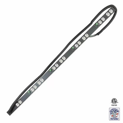 Lowell ACS-2018-5C-RPC-HW 60" Power Strip 18-Outlet 5-Circuit Remote