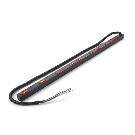 Lowell ACS-2020-IG-6C-HW 60" Insulated Ground Power Strip 6-Circuit