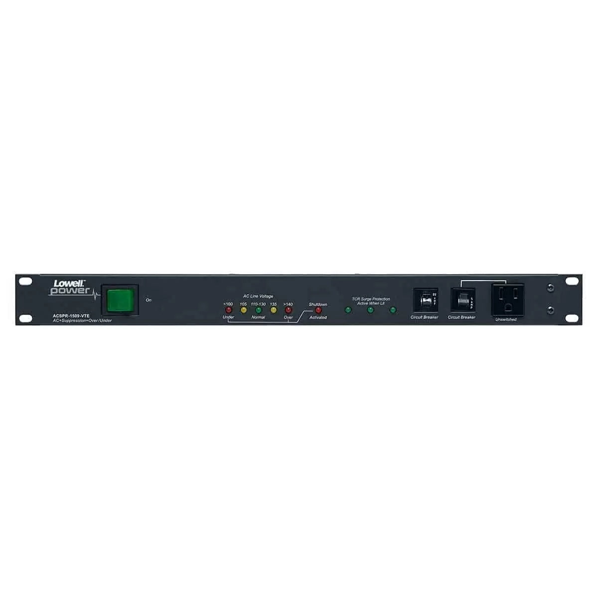 Lowell ACSPR-1509-VTE 9-Outlet Rack PDU With Surge And Voltage Protection