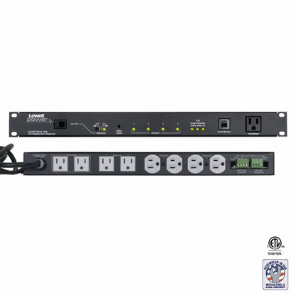 Lowell ACSPR-SEQ4-1509 Rack PDU With Sequencer and Surge Suppression