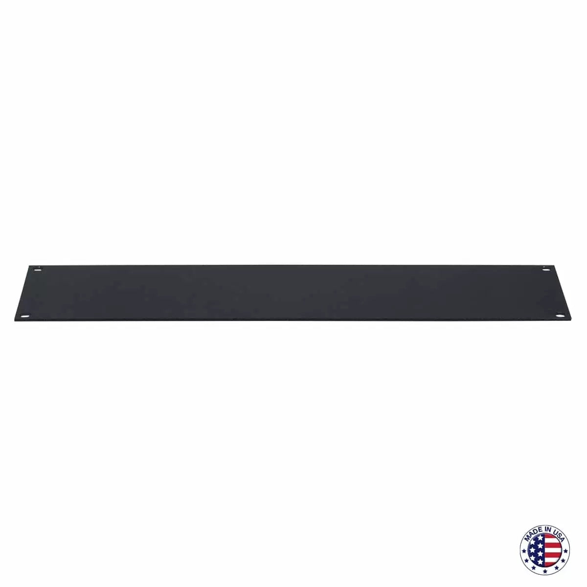 Lowell AFP Series Blank Aluminum Panel with Flat Edges For Racks | 1U | 12-Pack