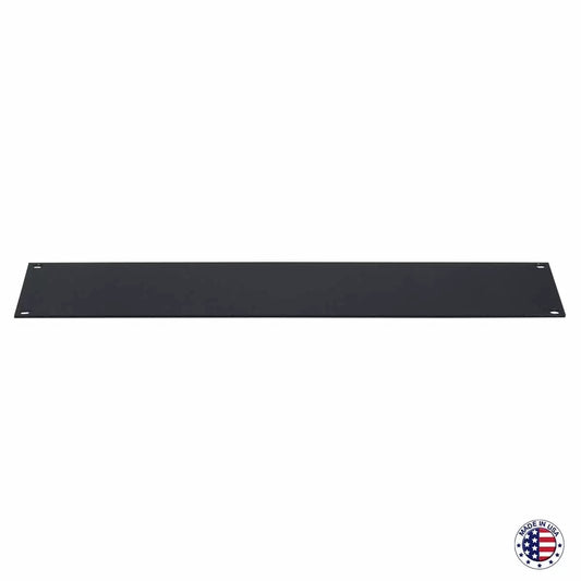 Lowell AFP Series Blank Aluminum Panel with Flat Edges For Racks | 1U | 12-Pack