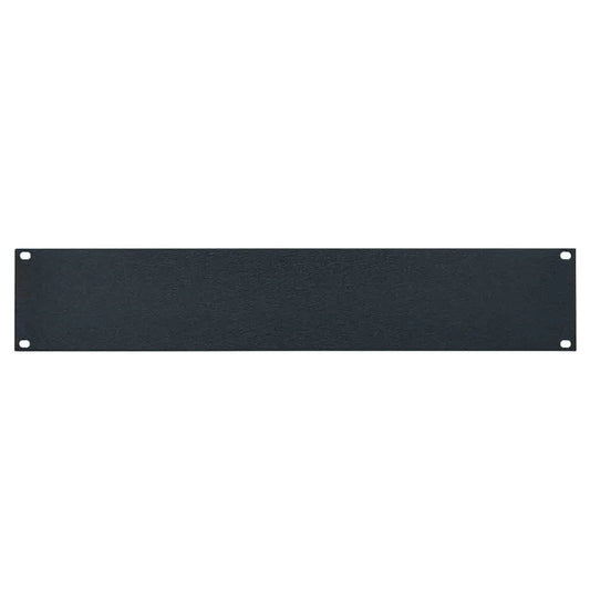 Lowell AFP Series Blank Aluminum Panel with Flat Edges For Racks | 2U | 12-Pack