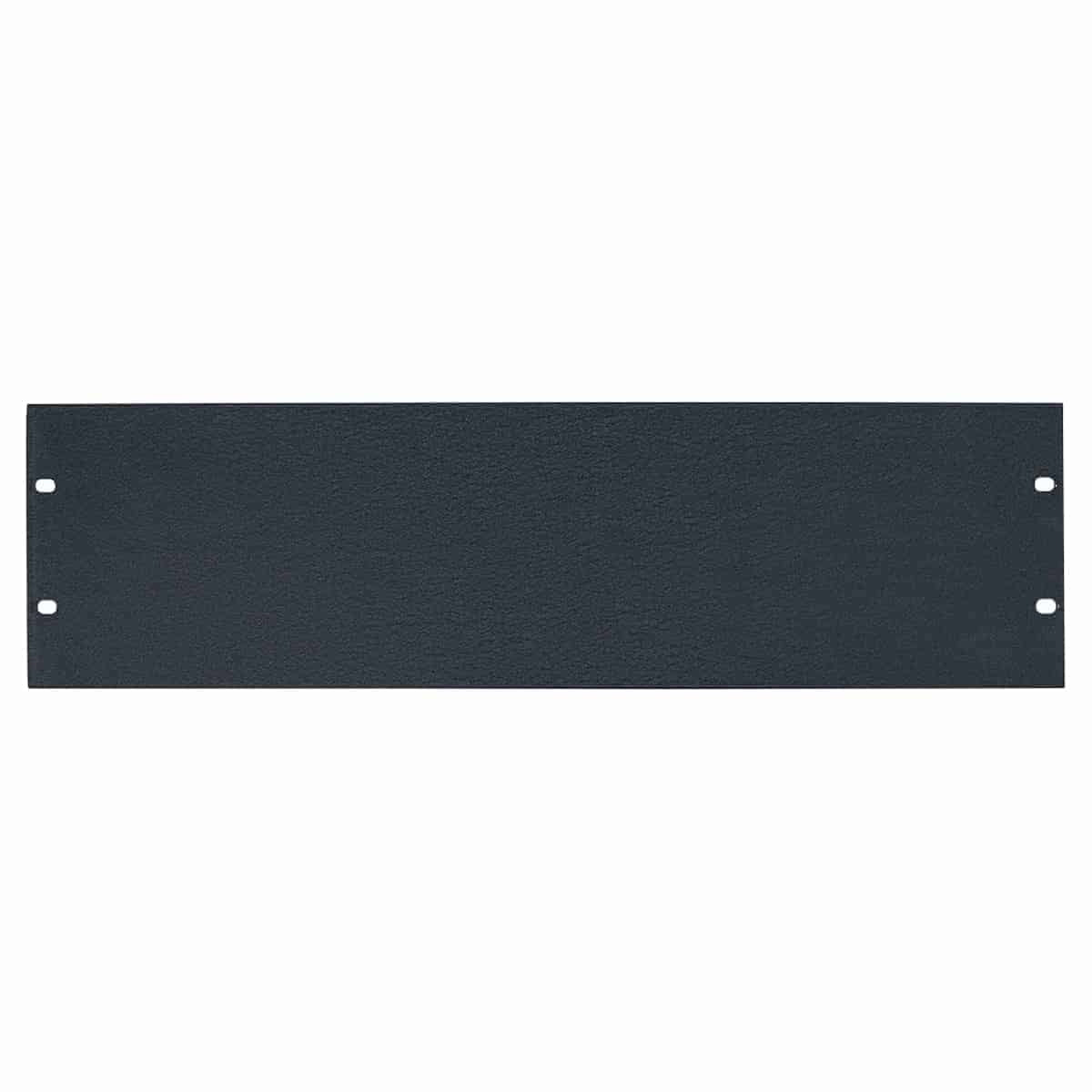 Lowell AFP Series Blank Aluminum Panel with Flat Edges For Racks | 3U | 12-Pack
