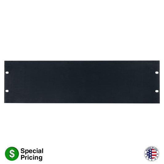 Lowell AFPB Series Blank Aluminum Panel For 19" EIA Racks | 3U