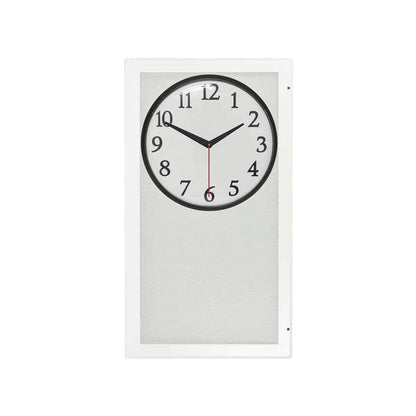 Lowell Clock-Speaker Center Grille with Frame for Wall Install | Full Perforation | Surface Mount