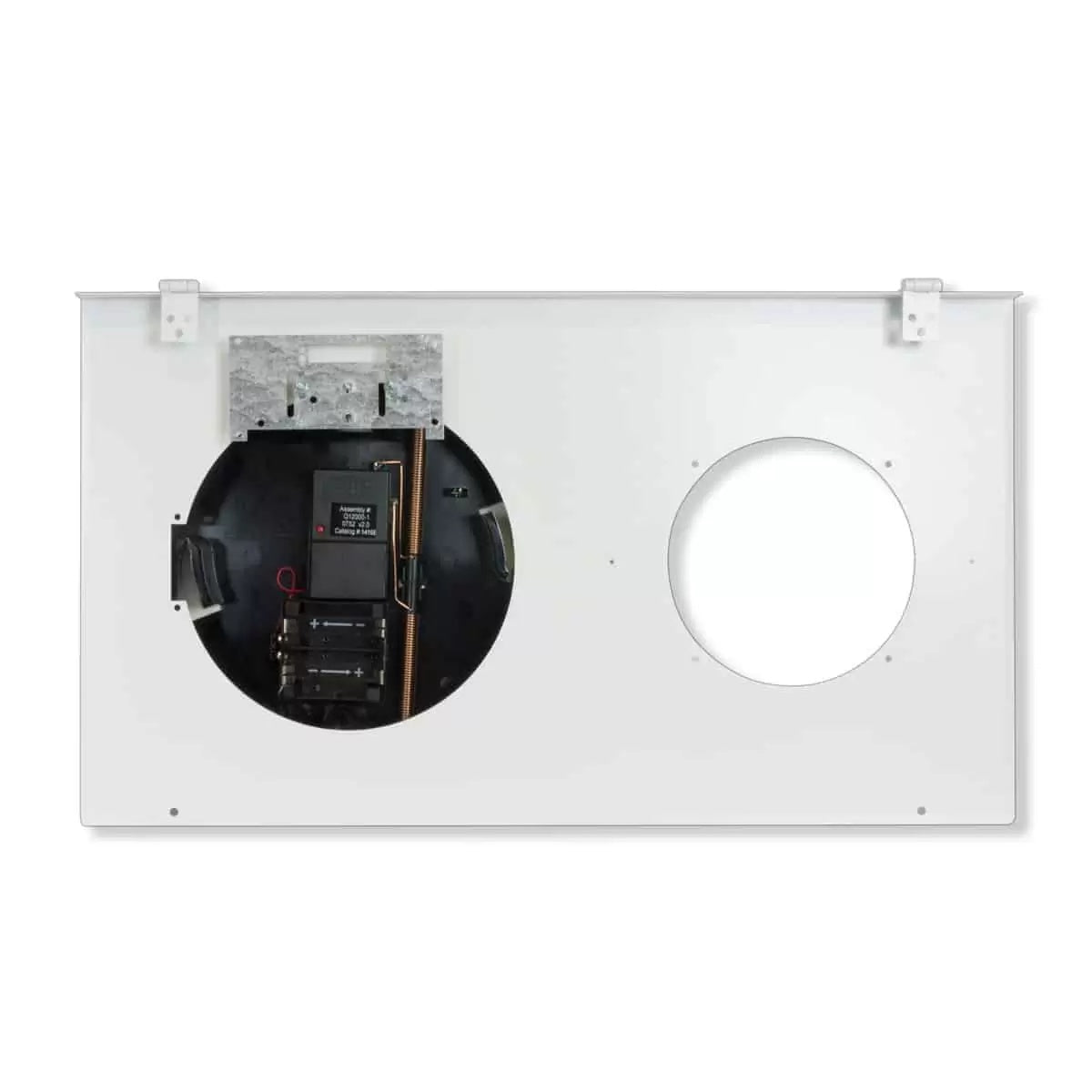 Lowell Clock-Speaker Center Grille with Frame for Wall Install | Round Bezel | Recessed