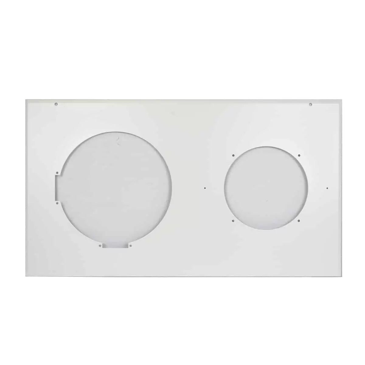 Lowell Clock-Speaker Center Grille with Frame for Wall Install | Round Bezel | Surface Mount