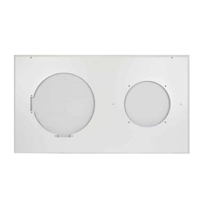 Lowell Clock-Speaker Center Grille with Frame for Wall Install | Round Bezel | Surface Mount