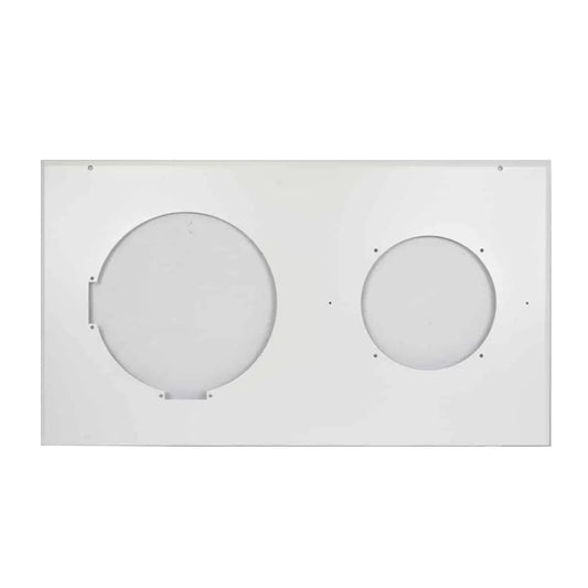 Lowell Clock-Speaker Center Grille with Frame for Wall Install | Round Bezel | Surface Mount
