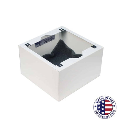 Lowell Speaker Enclosure Acoustic Back Can for Ceiling Install | 4" | Steel | Surface
