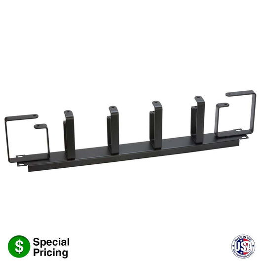Lowell CMD Series Cable Management Panel With D-Rings | 1U | Vertical